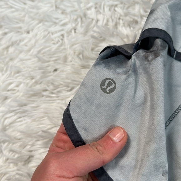 Lululemon Run: Speed Short White Coal Tinted Canvas Super / Black - Picture 4 of 7
